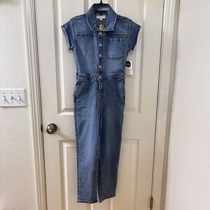 Celebrity Pink Girls Jordan Utility Denim Jumpsuit Boilersuit Size Medium NWT